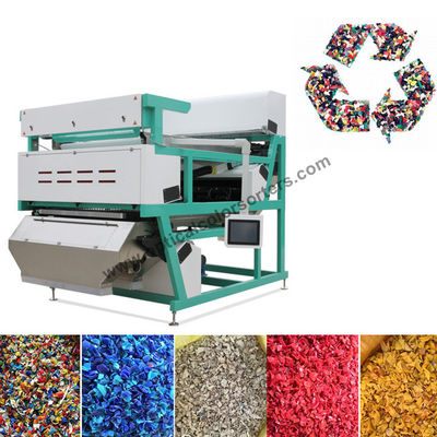 High Output Plastic Color Sorter , Double Belt Type Optical Sorting Machine