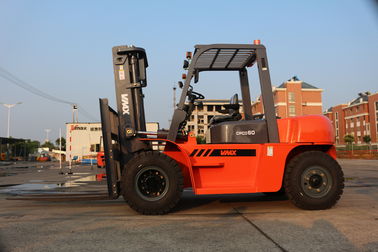 CPCD60 Diesel Powered Four Wheel Drive Forklift Max Lift Height 6000mm Automatic Transmission