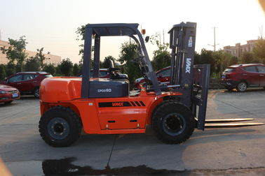 Isuzu Engine Heavy Duty Forklift 6000kg Capacity With 1 Year Warranty