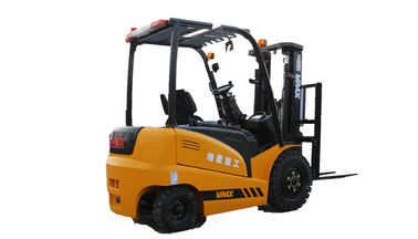 Yellow Green Electric Warehouse Forklift / 2 TON Ride On Forklift Truck