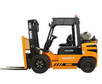 3000KG LPG Forklift Hydraulic Transmission / Sit Down Forklift With Gasoline Engine