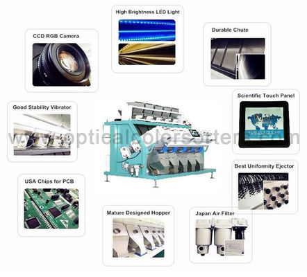 Nuts Processing CCD Pluses 3T/H Optical Sorting Machine