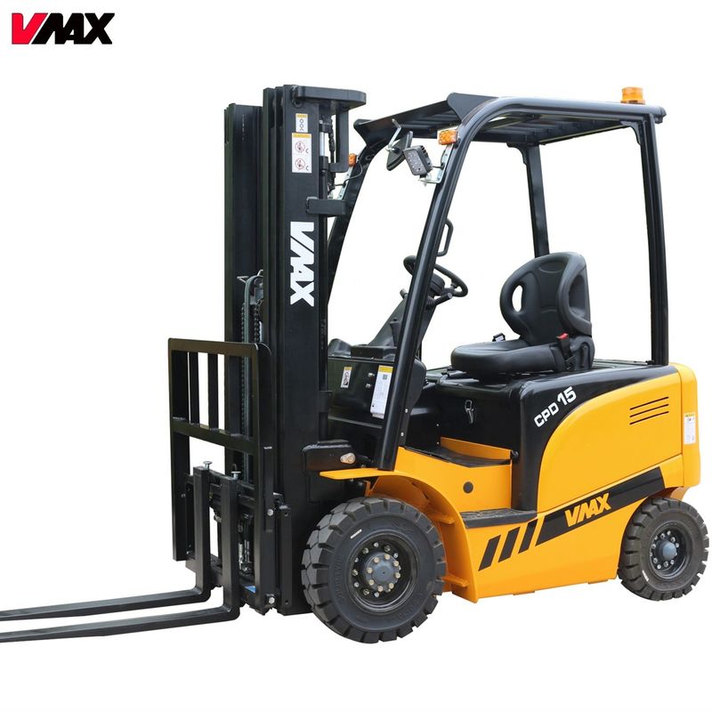 1500KG Electric Warehouse Forklift Mini Electric Forklift Truck 122mm Fork Width